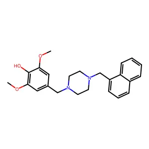 2,6-Dimethoxy-4-[[4-(naphthalen-1-ylmethyl)piperazin-1-yl]methyl]phenol structure