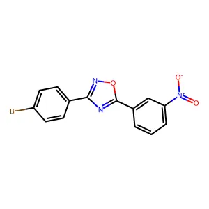 3-(4-Bromophenyl)-5-(3-nitrophenyl)-1,2,4-oxadiazole structure