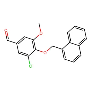 3-Chloro-5-methoxy-4-(naphthalen-1-ylmethoxy)benzaldehyde structure