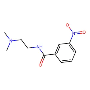 N-(2-dimethylaminoethyl)-3-nitrobenzamide structure