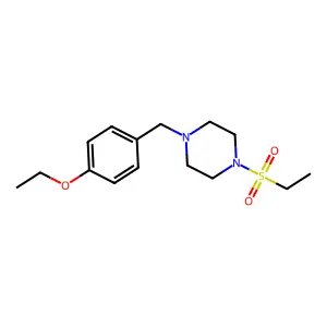 1-(4-Ethoxybenzyl)-4-(ethylsulfonyl)piperazine structure