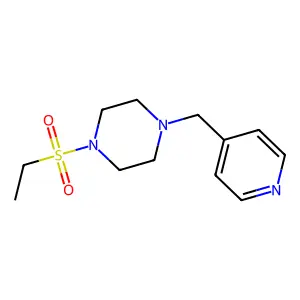 1-Ethylsulfonyl-4-(pyridin-4-ylmethyl)piperazine structure