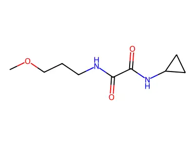 N'-cyclopropyl-N-(3-methoxypropyl)oxamide structure