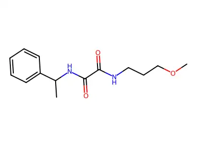N-(3-methoxypropyl)-N'-(1-phenylethyl)ethanediamide structure