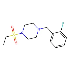 1-(Ethylsulfonyl)-4-(2-fluorobenzyl)piperazine structure