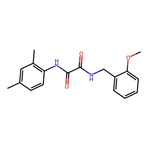 N-(2,4-dimethylphenyl)-N'-(2-methoxybenzyl)ethanediamide structure