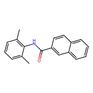 N-(2,6-dimethylphenyl)naphthalene-2-carboxamide structure