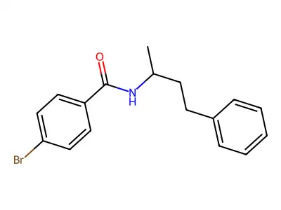 4-bromo-N-(4-phenylbutan-2-yl)benzamide structure