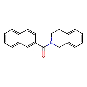 2-(2-Naphthoyl)-1,2,3,4-tetrahydroisoquinoline structure