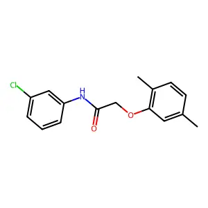 N-(3-Chlorophenyl)-2-(2,5-dimethylphenoxy)acetamide structure