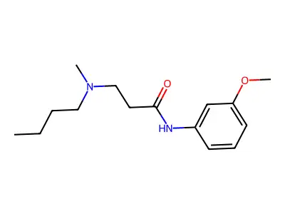3-[butyl(methyl)amino]-N-(3-methoxyphenyl)propanamide structure