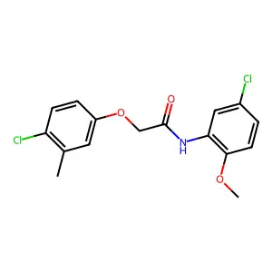 N-(5-chloro-2-methoxyphenyl)-2-(4-chloro-3-methylphenoxy)acetamide structure