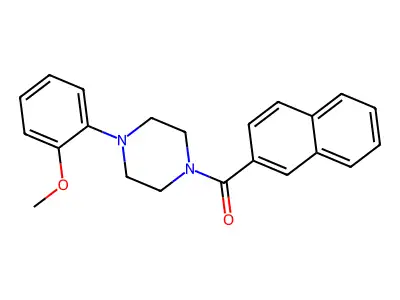 [4-(2-Methoxyphenyl)piperazin-1-yl](naphthalen-2-yl)methanone structure