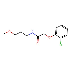 2-(2-chlorophenoxy)-N-(3-methoxypropyl)acetamide structure