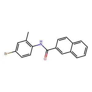 N-(4-bromo-2-methylphenyl)-2-naphthamide structure