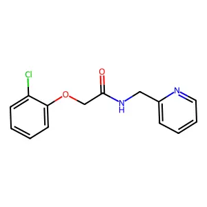 2-(2-chlorophenoxy)-N-(pyridin-2-ylmethyl)acetamide structure