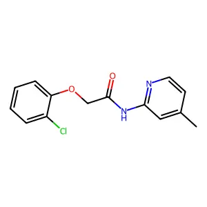 2-(2-chlorophenoxy)-N-(4-methylpyridin-2-yl)acetamide structure