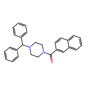 (4-Benzhydrylpiperazin-1-yl)-naphthalen-2-ylmethanone structure