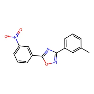 3-(3-Methylphenyl)-5-(3-nitrophenyl)-1,2,4-oxadiazole structure