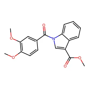 Methyl 1-(3,4-dimethoxybenzoyl)indole-3-carboxylate structure