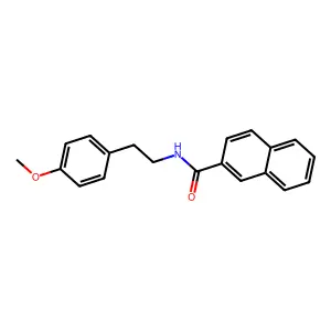 N-[2-(4-methoxyphenyl)ethyl]naphthalene-2-carboxamide structure