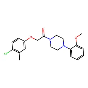2-(4-Chloro-3-methylphenoxy)-1-[4-(2-methoxyphenyl)piperazin-1-yl]ethanone structure