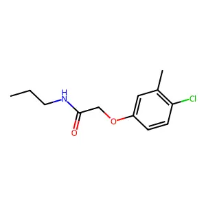 2-(4-chloro-3-methylphenoxy)-N-propylacetamide structure