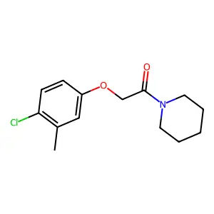 1-[(4-Chloro-3-methylphenoxy)acetyl]piperidine structure