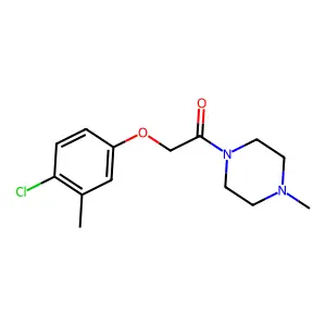 2-(4-Chloro-3-methylphenoxy)-1-(4-methylpiperazin-1-yl)ethanone structure