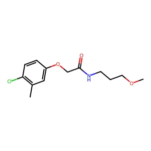 2-(4-chloro-3-methylphenoxy)-N-(3-methoxypropyl)acetamide structure