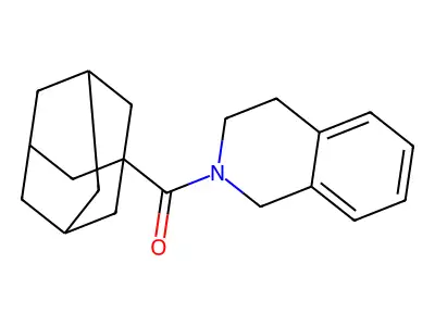 2-(Adamantane-1-carbonyl)-1,2,3,4-tetrahydroisoquinoline structure
