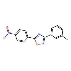 3-(3-Methylphenyl)-5-(4-nitrophenyl)-1,2,4-oxadiazole structure