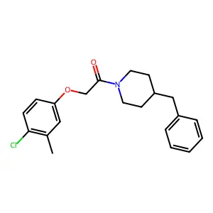 1-(4-Benzylpiperidin-1-yl)-2-(4-chloro-3-methylphenoxy)ethanone structure