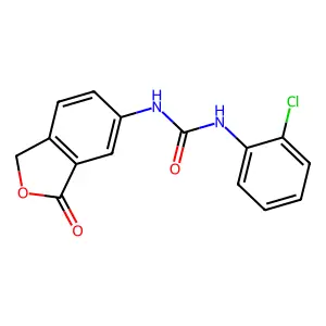 1-(2-chlorophenyl)-3-(3-oxo-1H-2-benzofuran-5-yl)urea structure