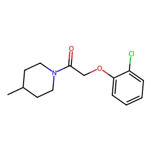 2-(2-Chlorophenoxy)-1-(4-methylpiperidin-1-yl)ethanone structure