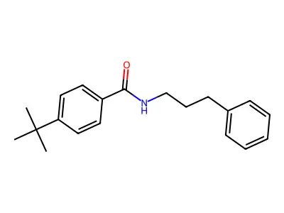 4-tert-butyl-N-(3-phenylpropyl)benzamide structure