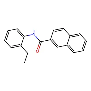 N-(2-ethylphenyl)naphthalene-2-carboxamide structure