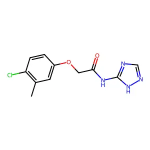 2-(4-chloro-3-methylphenoxy)-N-(1H-1,2,4-triazol-5-yl)acetamide structure