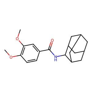 N-(2-adamantyl)-3,4-dimethoxybenzamide structure