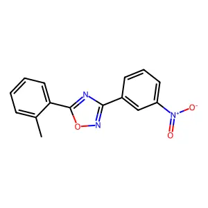 5-(2-Methylphenyl)-3-(3-nitrophenyl)-1,2,4-oxadiazole structure
