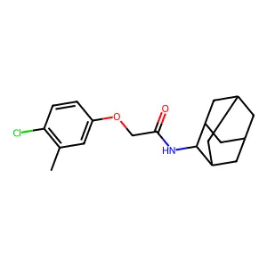 N-(2-adamantyl)-2-(4-chloro-3-methylphenoxy)acetamide structure