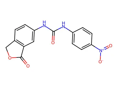 1-(4-nitrophenyl)-3-(3-oxo-1H-2-benzofuran-5-yl)urea structure