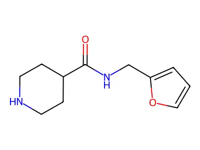 N-(2-furylmethyl)piperidine-4-carboxamide structure