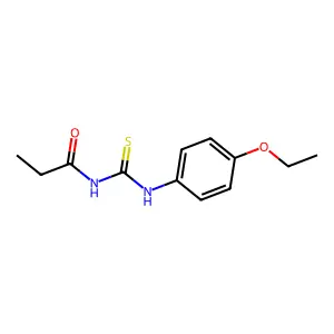 N-[(4-乙氧基苯基)硫代氨基甲酰基]丙酰胺 structure
