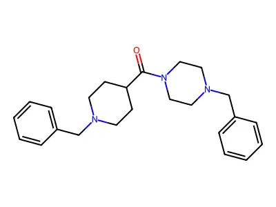 (4-Benzylpiperazin-1-yl)-(1-benzylpiperidin-4-yl)methanone structure