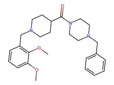 (4-Benzylpiperazin-1-yl)[1-(2,3-dimethoxybenzyl)piperidin-4-yl]methanone structure