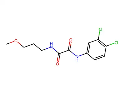 N-(3,4-dichlorophenyl)-N'-(3-methoxypropyl)ethanediamide structure