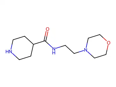 N-(2-morpholin-4-ylethyl)piperidine-4-carboxamide structure