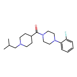 [4-(2-Fluorophenyl)piperazin-1-yl][1-(2-methylpropyl)piperidin-4-yl]methanone structure