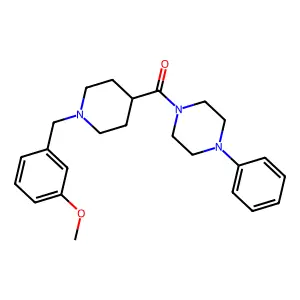 [1-(3-Methoxybenzyl)piperidin-4-yl](4-phenylpiperazin-1-yl)methanone structure
